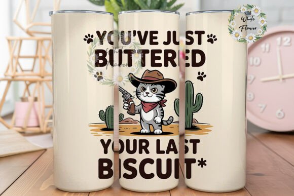 Cowboy Cat 20oz Tumbler Wrap