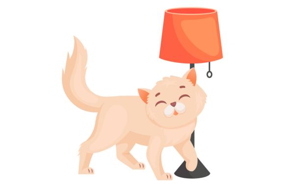 Cute Cat. Home Pet Animal Cartoon Icon