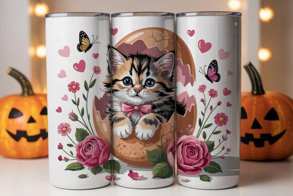 Easter Kitten 20oz Tumbler Wrap