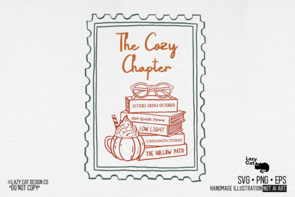 Fall Stamp Book Hand-drawn SVG PNG